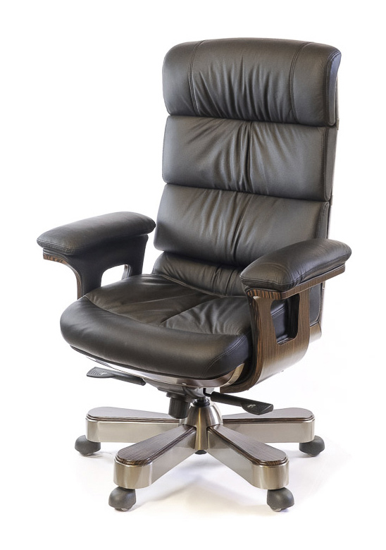 Кресло для руководителя Вудлес EX MB, черн. АКЛАС - фото 5