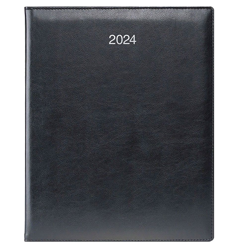 Щотижневик датований 2024 Бюро Soft, чорн. Brunnen - фото 1