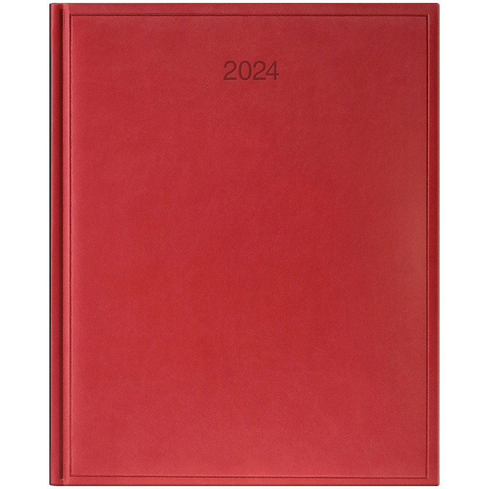 Щотижневик датований 2024 Бюро Torino, сліпе тиснення, черв. Brunnen - фото 1