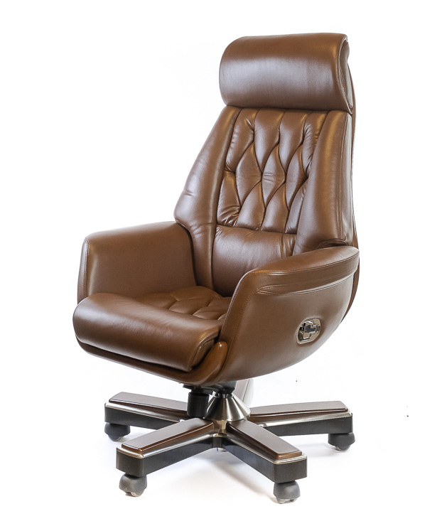 Кресло для руководителя Миллер EX RL-MB, коричн. АКЛАС - фото 3
