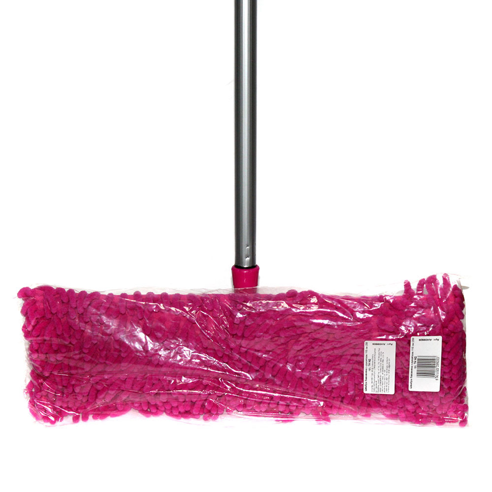 Швабра для мытья пола, 110см., с насадкой из микрофибры 