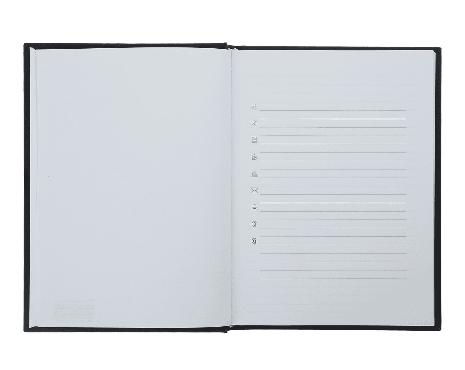 Ежедневник недатированный UKRAINE, А5, 288стр., ламинация soft touch, линия, темно-син. BuroMax - фото 4