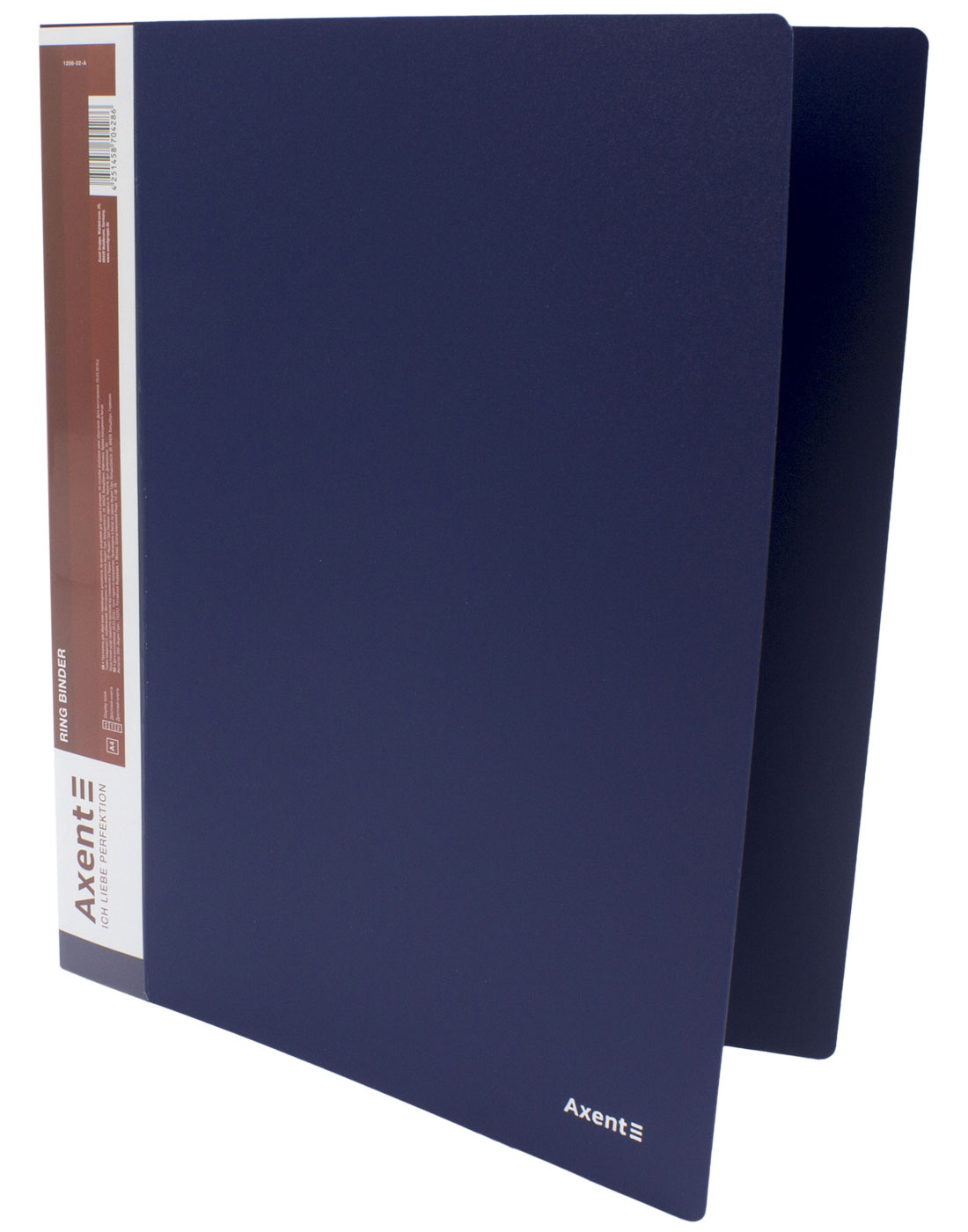 Папка А4, 35мм., 4кільця, пластик PP, внутрішня кишеня, син. Axent - фото 1