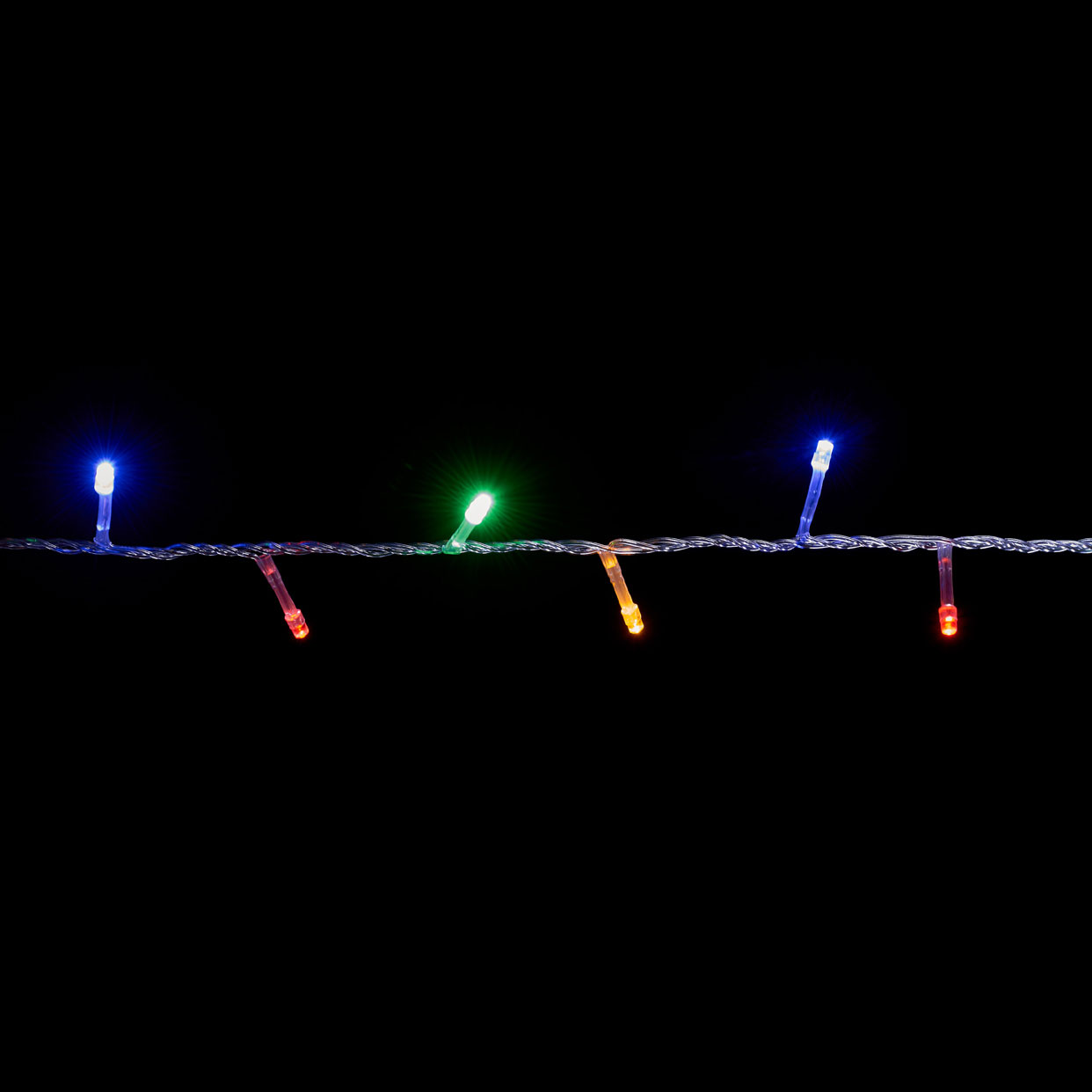 Гирлянда внутренняя DELUX STRING LED на 200 светодиодов, 10 метров, IP20, прозрачная, разноцветная DeLux - фото 3