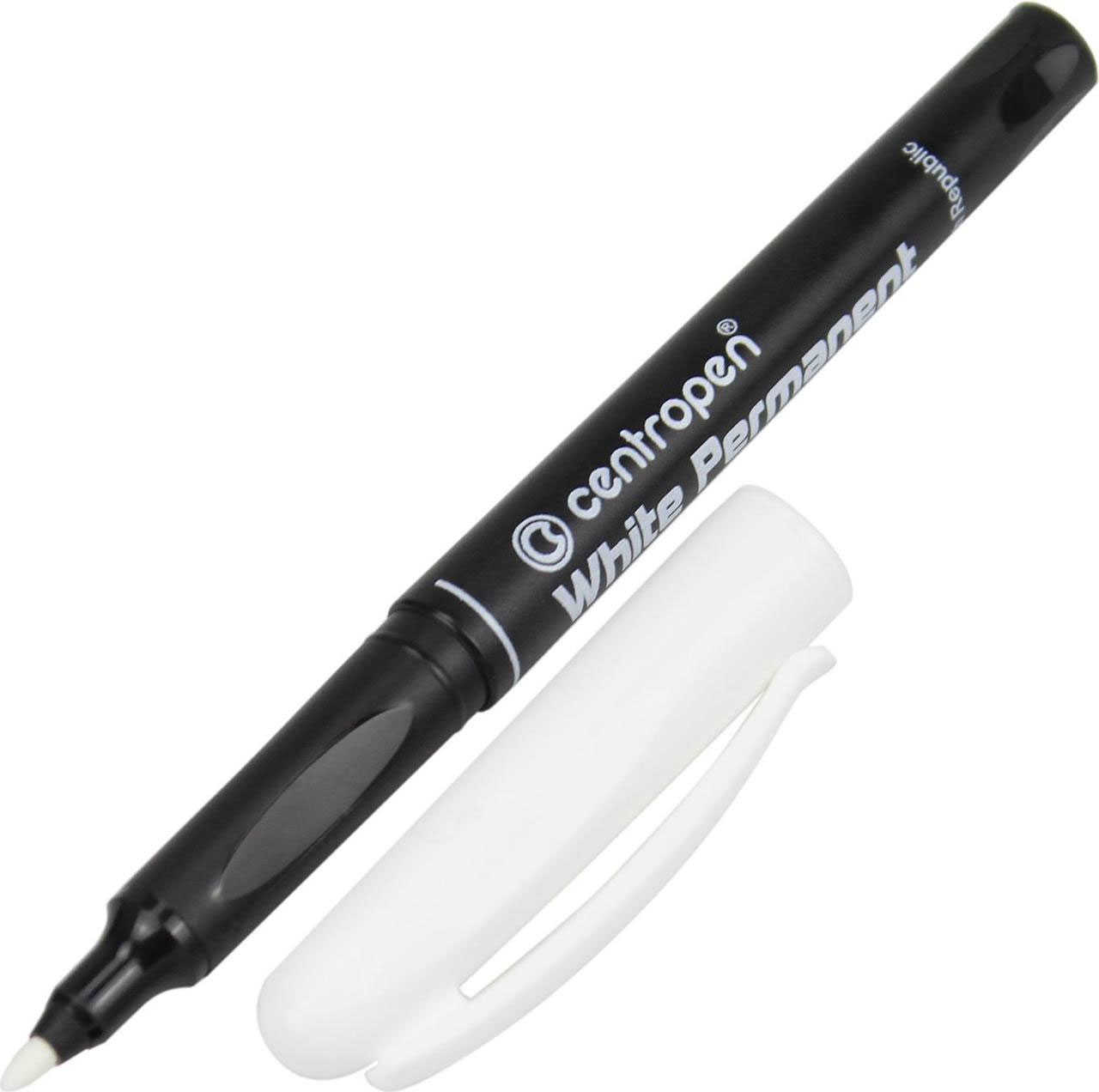 Маркер перманентный, круглое острие 1,2мм.(M) 2686, бел. Centropen - фото 1