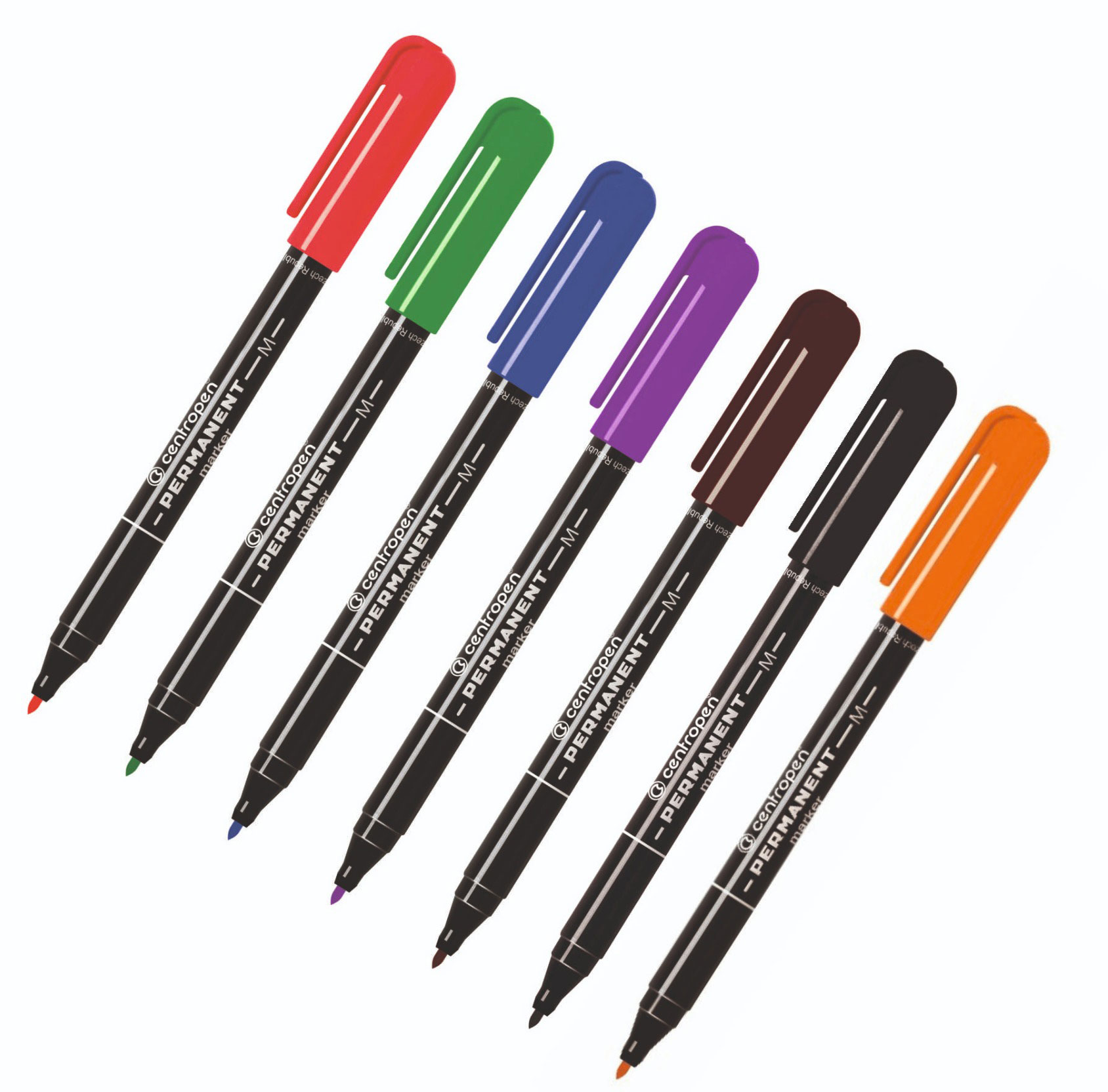 Маркер перманентный, круглое острие 1мм.(M), 2846, фиолет. Centropen - фото 1