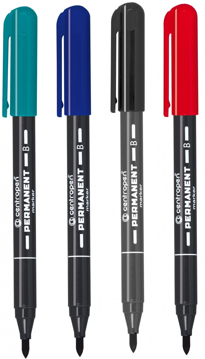 Маркер перманентний, круглий наконечник 2мм., 2836, зелен. Centropen - фото 2