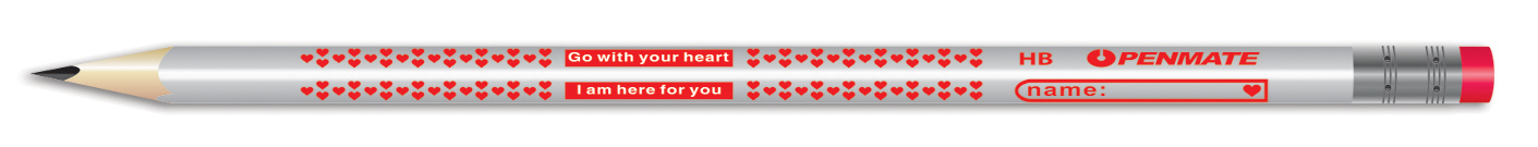 Олівець графітний з гумкою HB  