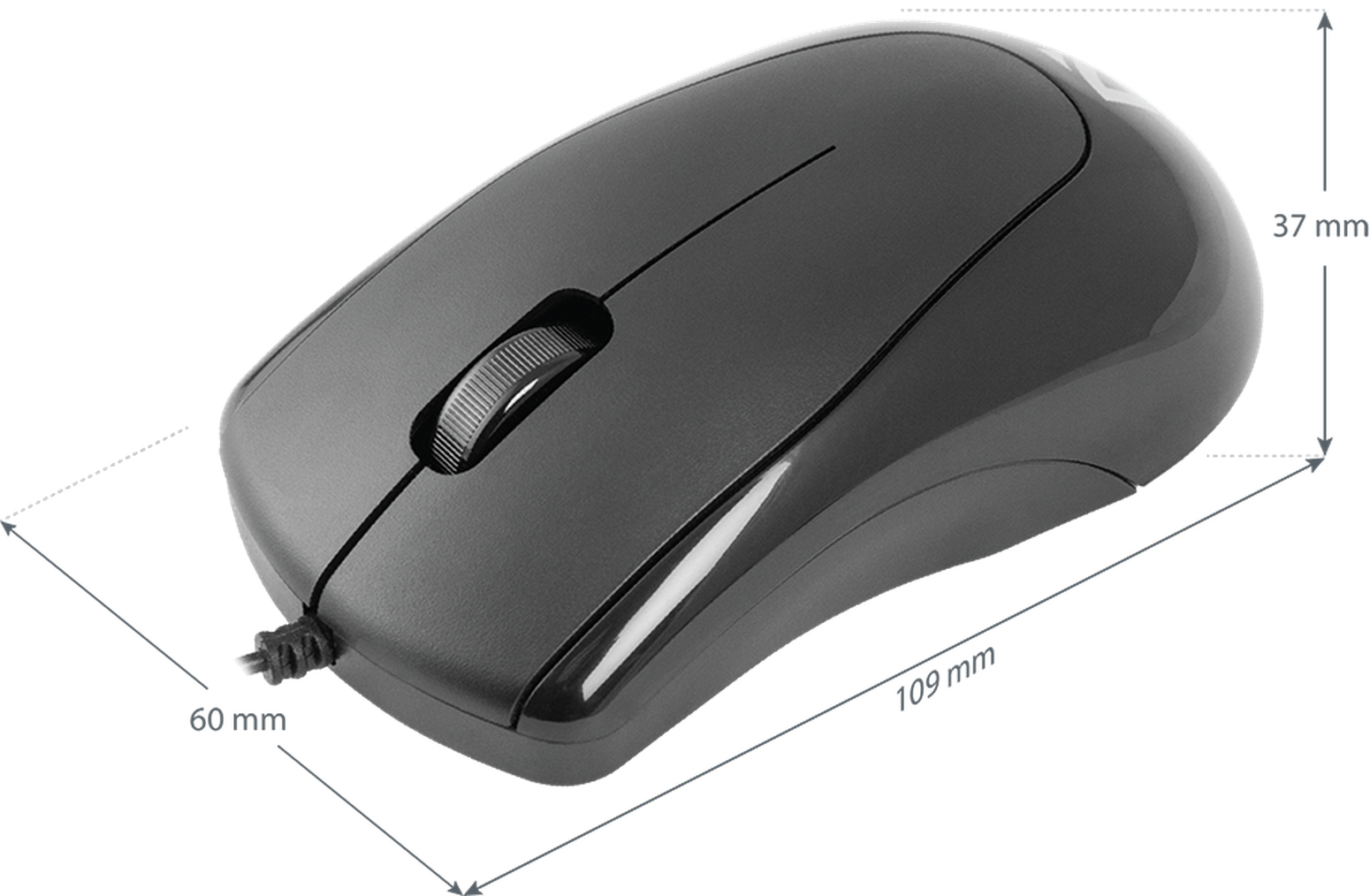 Мышь PS/2 оптическая Optimum MB-150, черн. Defender - фото 1