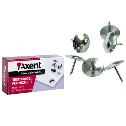 Кнопки 50шт./уп., никель. Axent - фото 2