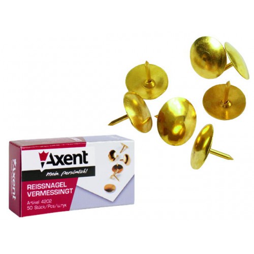 Кнопки 50шт./уп., медные Axent - фото 1