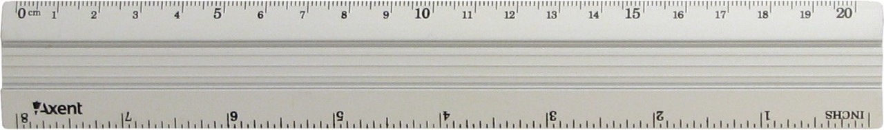 Линейка алюминиевая, 20см Axent - фото 2