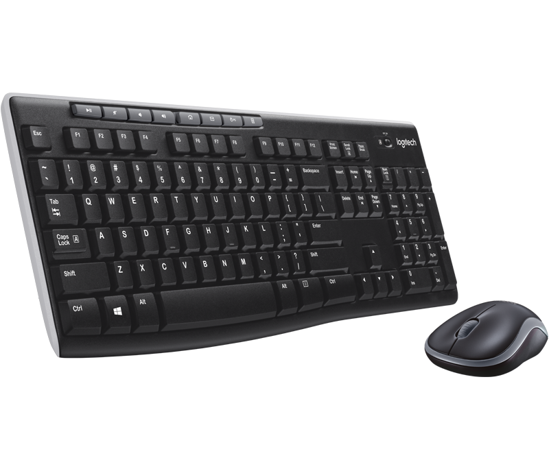 Набор беспроводной клавиатура + мышь Wireless Desktop MK270 Black , черн. Logitech - фото 1