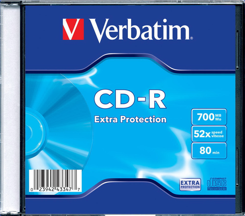 Диск CD-R 700Mb/80min 52x slim Verbatim - фото 3