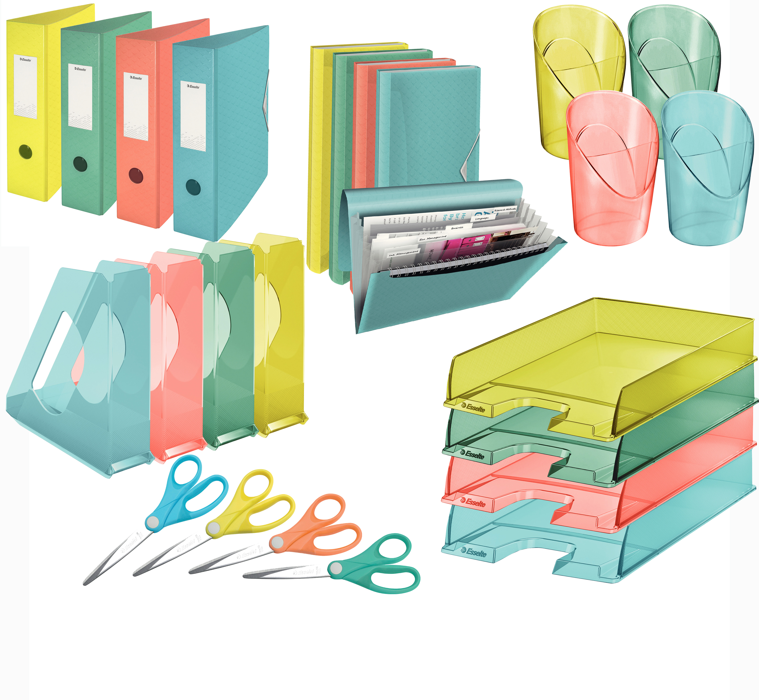 Настольный короб с 4 ящиками Esselte Colour'ice, зелен. Esselte - фото 4