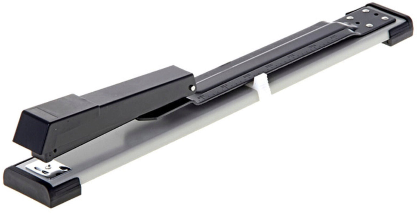 Степлер 24/6 - 26/6, 20арк., плече 31,7см. (05900), чорн. KW-Trio - фото 4