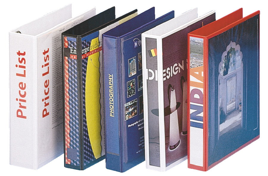 Папка панорама А4, 4кільця, PP, товщина торця 50мм. механізм 30мм., чорн. Esselte - фото 3