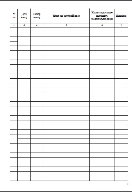 Журнал регистрации приказов по основной деятельности, А4,, 48л. (96стр.), офсет Украина - фото 2