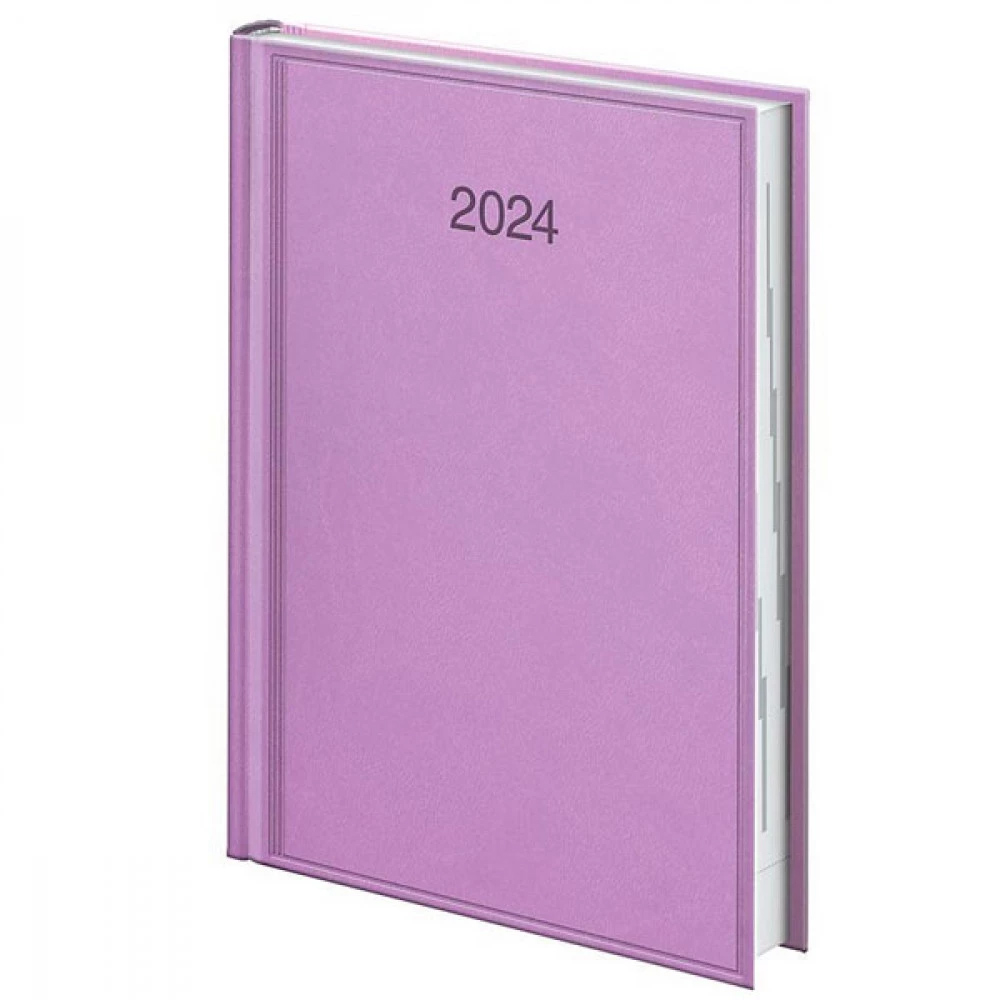 Ежедневник датированный 2024 Стандарт Torino, слепое тиснение, сиренев. Brunnen - фото 1