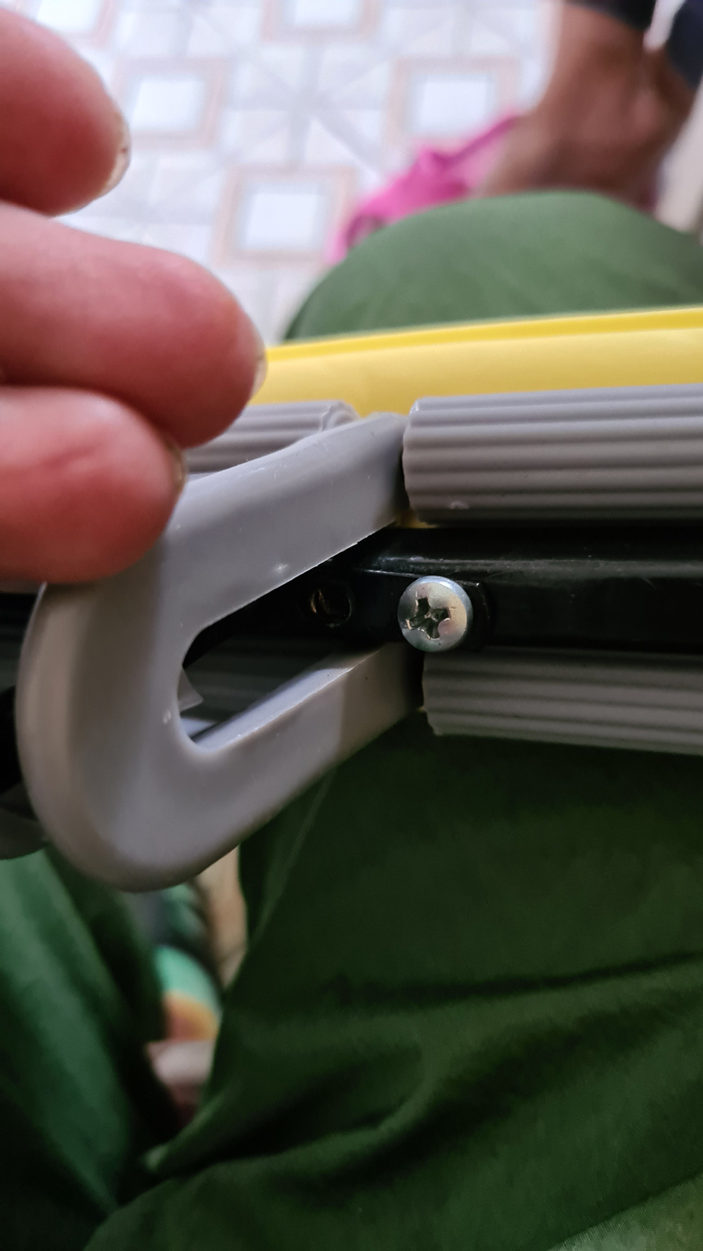 Швабра з віджимом SUPERMOP SOFT, ширина 27см., з м'якою губкою , сталева розсувна ручка, сіро-жовт. Мій Дім - фото 3