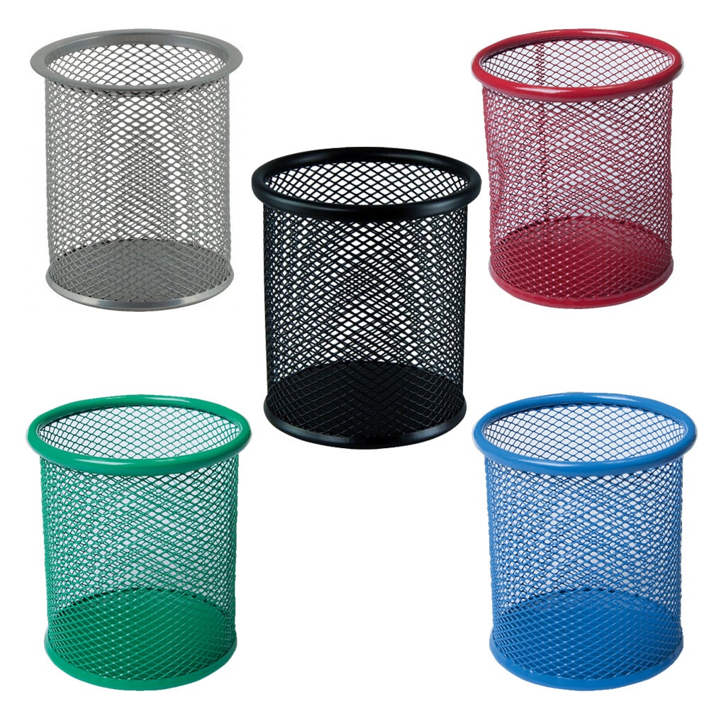 Подставка для ручек металлическая перфорированная, черн. BuroMax - фото 1