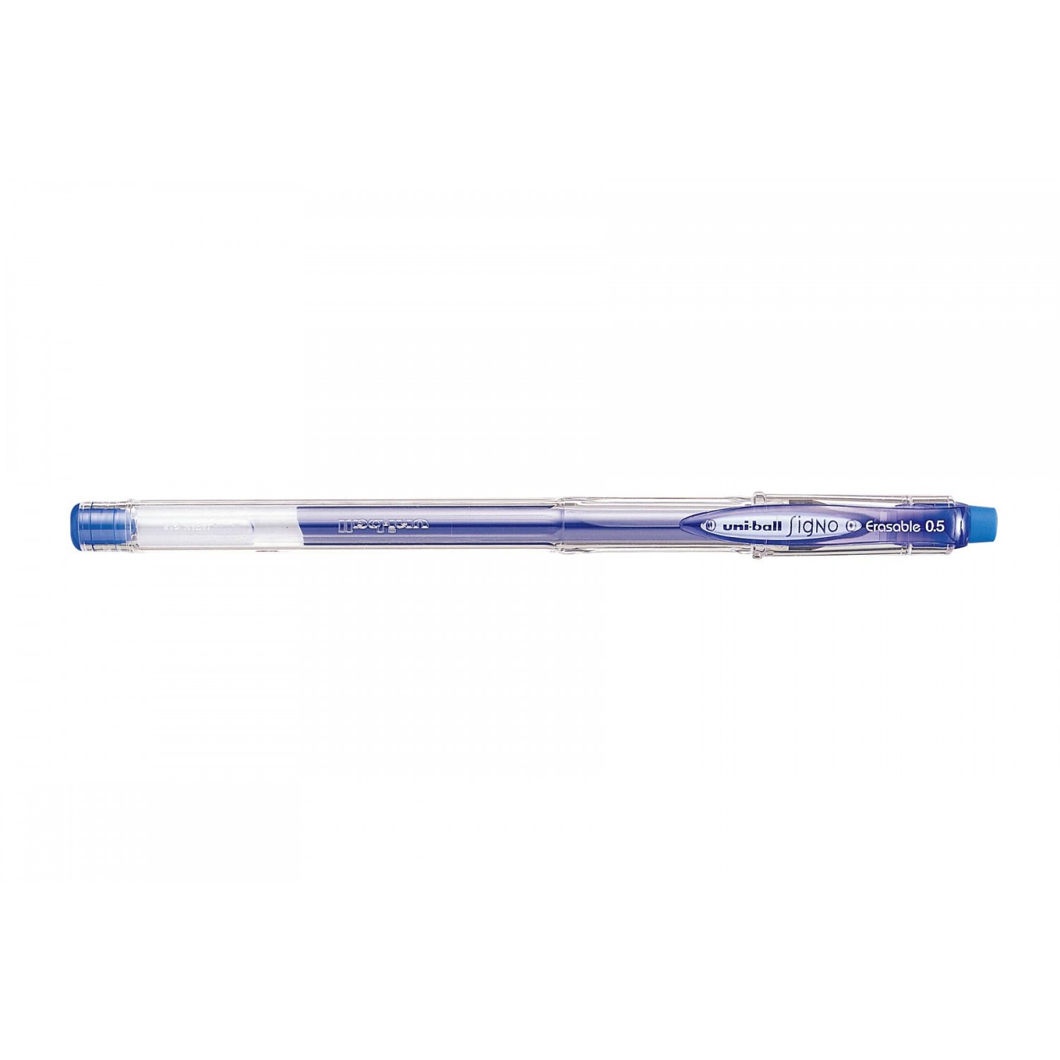 Гелевая ручка Uni-ball Signo Erasable Gel, 0,5мм., корпус прозр., стержень син. (пиши-стирай) Uni - фото 1