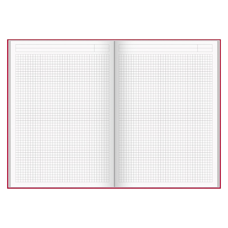 Книга записная А4 Melissa, клетка, красн. Brunnen - фото 2
