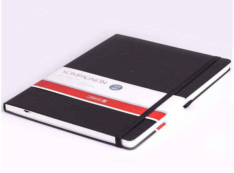 Книга записная А4 Компаньйон, клетка, черн. Brunnen - фото 3