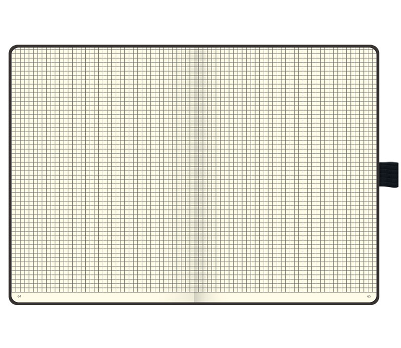 Книга записная А5 Компаньйон, клетка, черн. Brunnen - фото 1