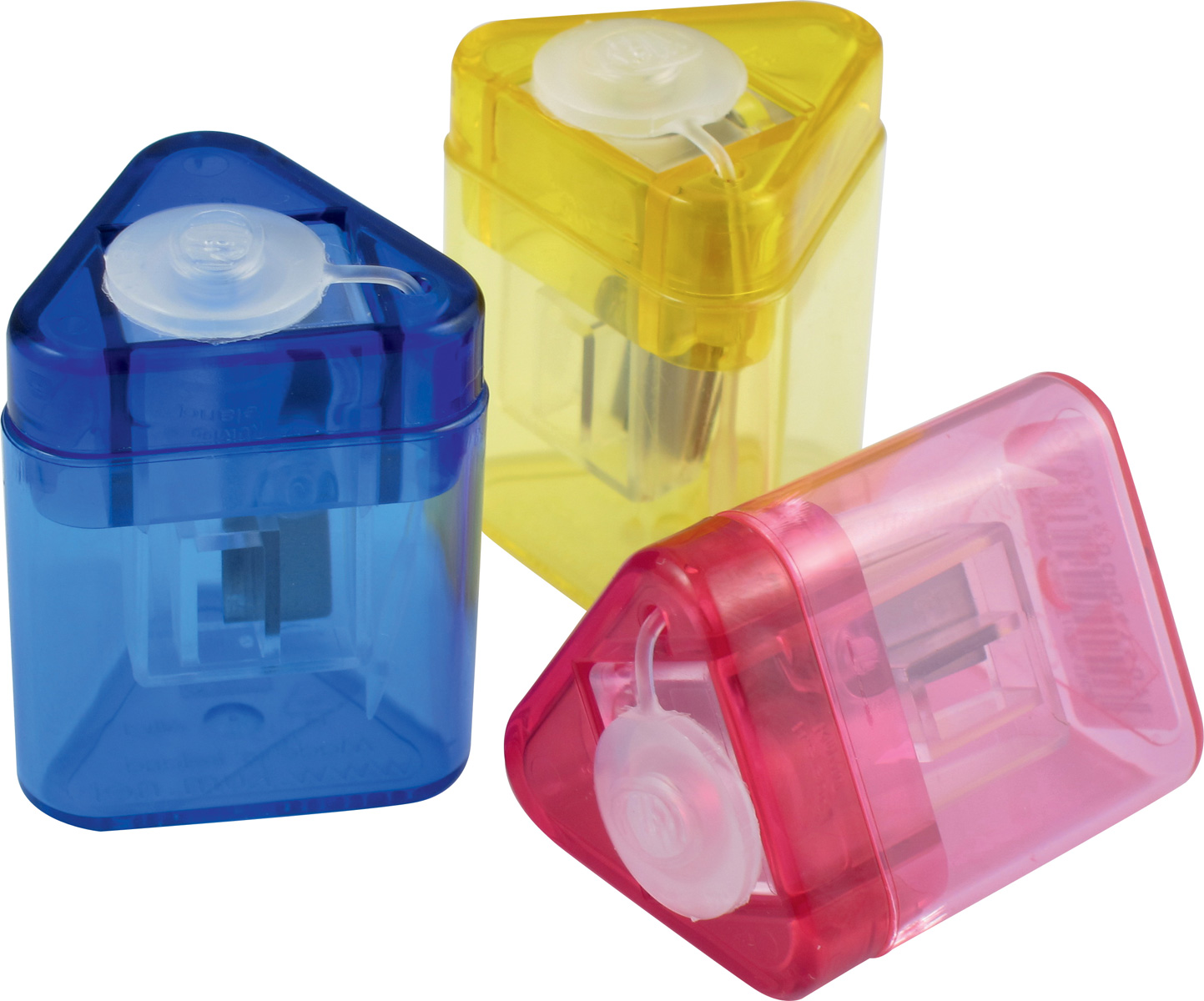 Точилка з контейнером Mini Tri, пластикова, асорті KUM - фото 1