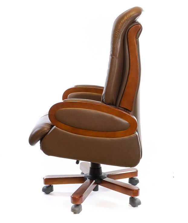 Кресло для руководителя Эдисон EX RL, коричн. АКЛАС - фото 4