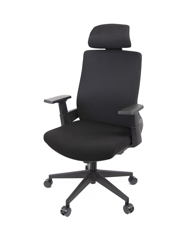 Кресло для персонала Наос, черн. АКЛАС - фото 4