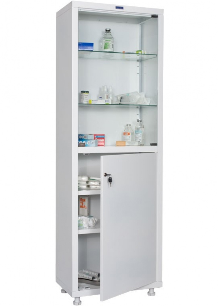 Шкаф медицинский HILFE MD 2 двери, 4 полки (1750/1850*600*400) метал., замок, бел. Hilfe - фото 5