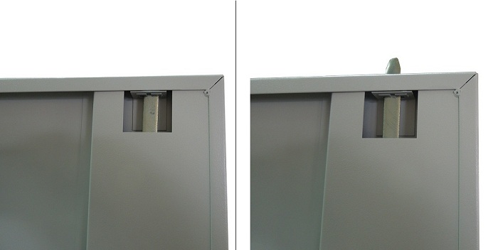 Шкаф канцелярский архивный 4полки, 2 двери, (1970*1200*455мм.) метал., электронной замок УХЛ-МАШ - фото 1