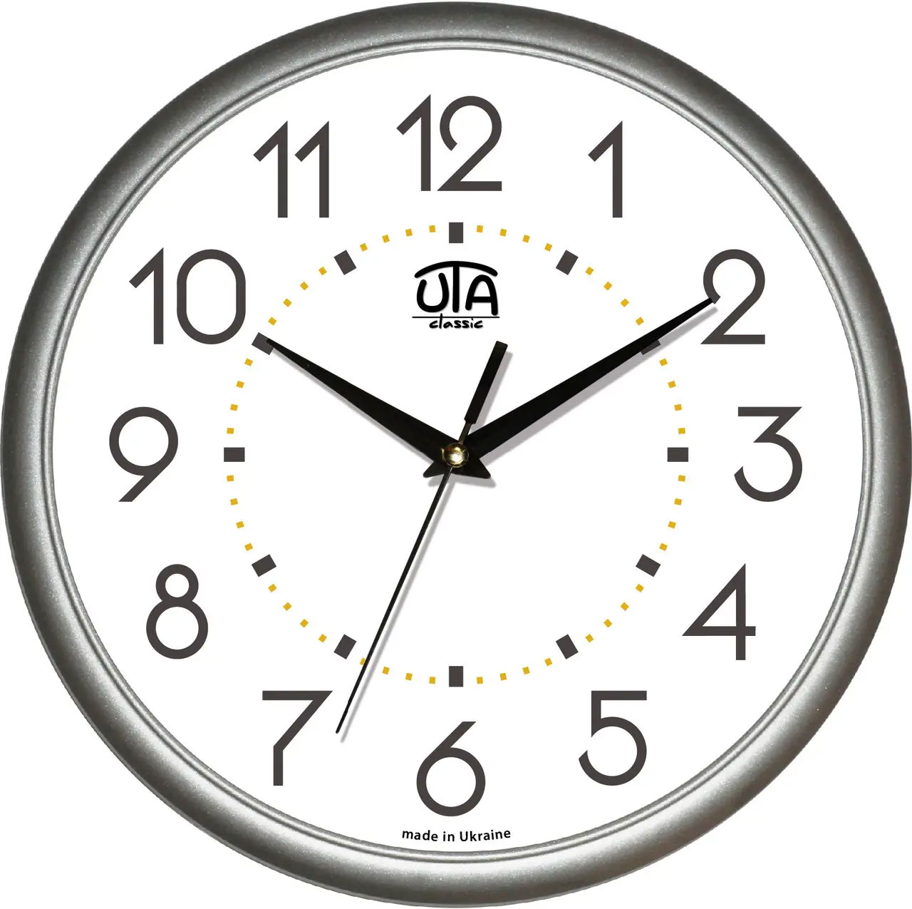 Часы настенные Сlassic 01 S 03, круглые, серый Юта - фото 1