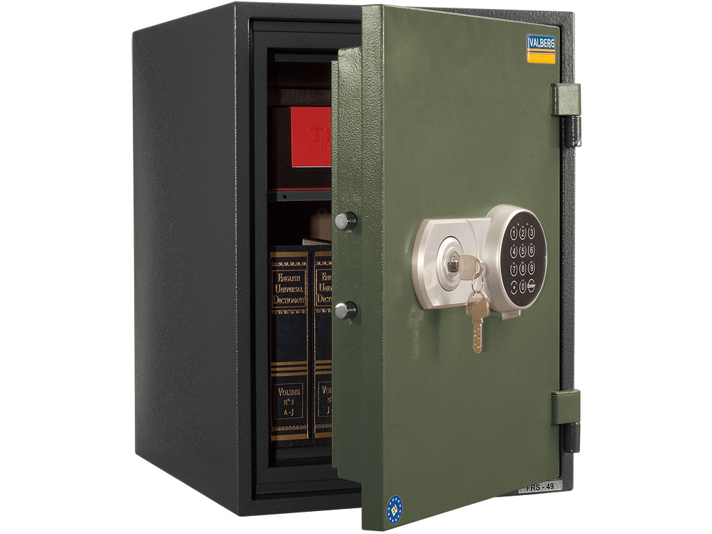 Сейф вогнетривкий (500*370*405), електронний кодовий замок, FRS-49 EL Valberg - фото 1