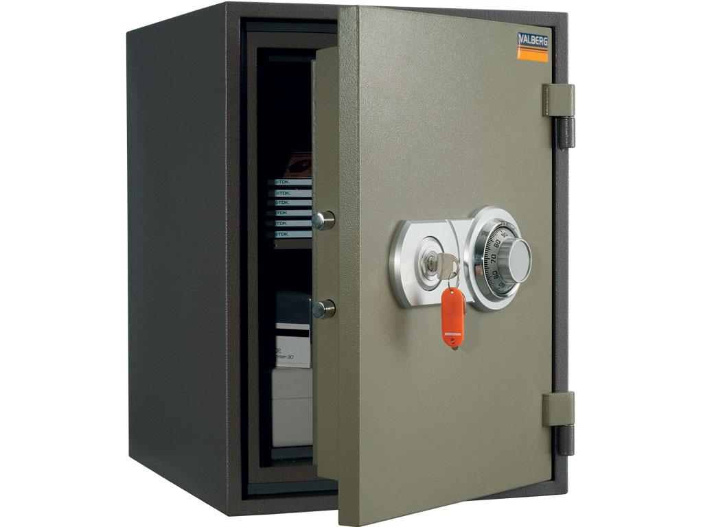 Сейф огнестойкий (494*361*405мм.) ключевой замок+механический кодовый замок, FRS-49 CH Valberg - фото 1