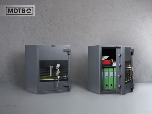 Сейф взломостойкий (670*510*510мм.) элек/код. + ключевой замок, 1 полка, 3 класс, Fort-M 67.EК, темн MDTB - фото 5