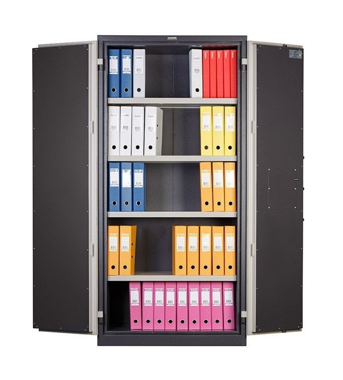 Шкаф огнестойкий 4полки, 2 двери (1950*930*520мм.) метал., 2 замка, графит Valberg - фото 5