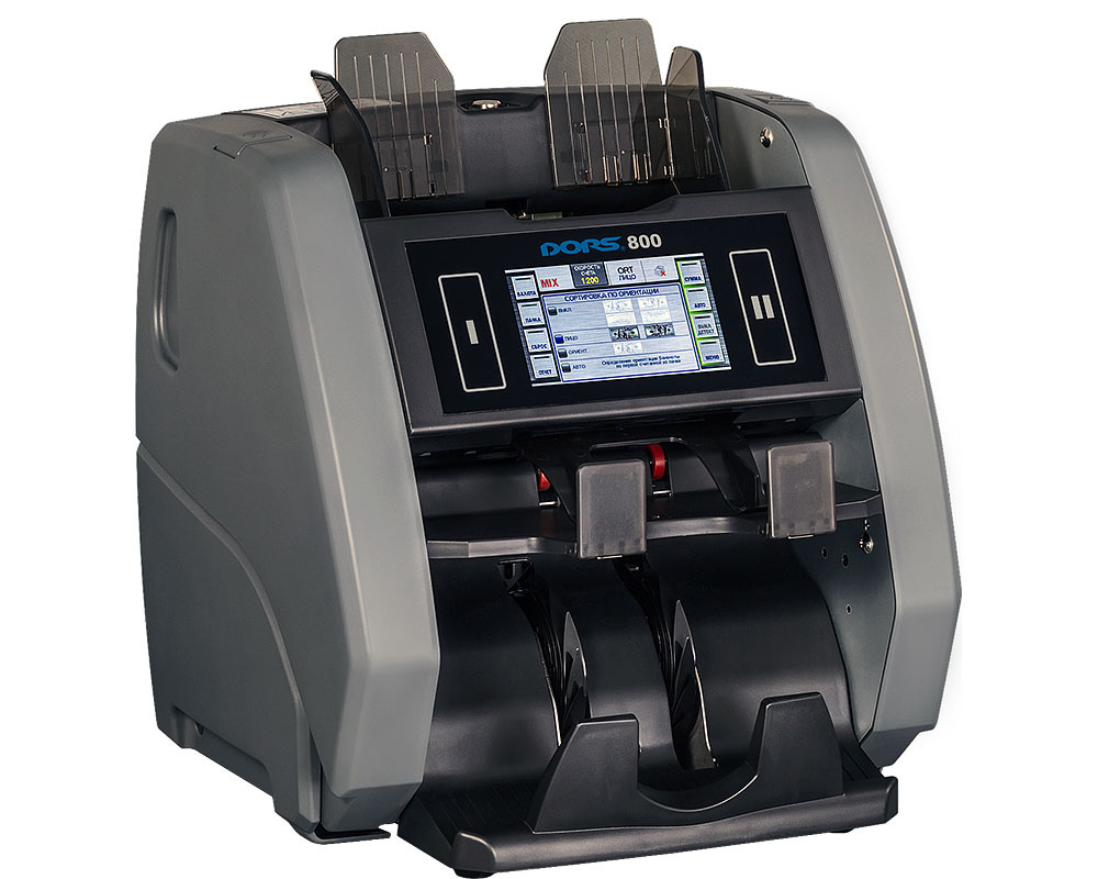 Счетчик банкнот 800, Двухкарманный, темно-сер. DORS - фото 6