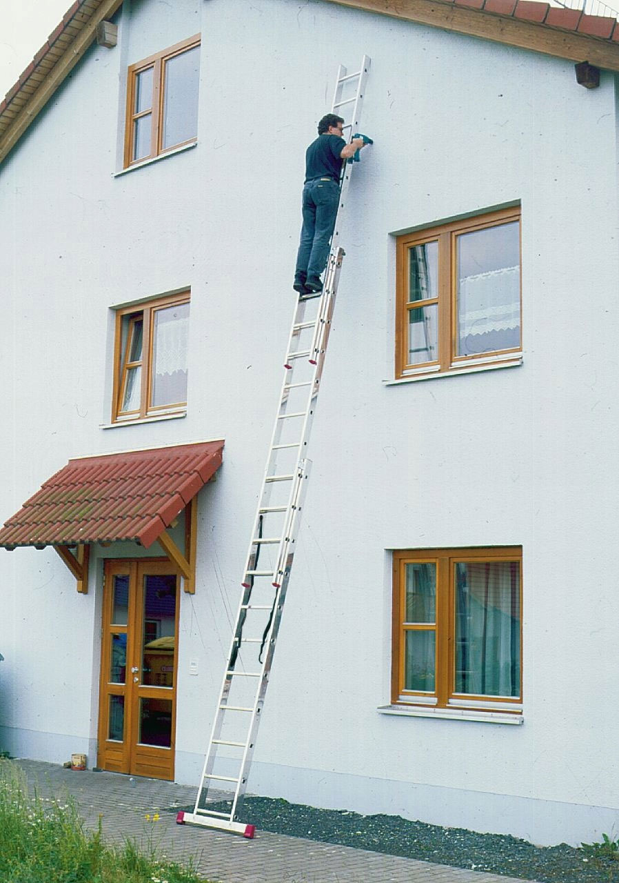 Драбина на три секції Corda, 3*8 сходинок, алюмінієва KRAUSE - фото 7