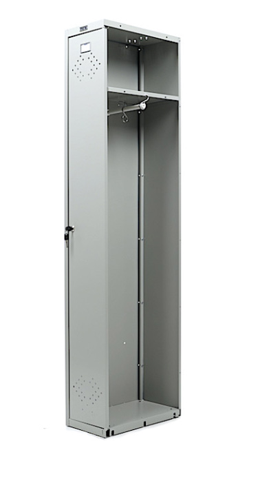 Шафа для роздягалень, прістовна секція (1830*275*500мм) метал., замок, сірий Практик - фото 4