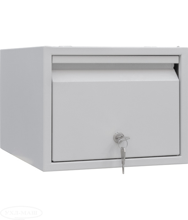 Шафа картотечна для трудових книжок на 1ящ., 305*390*255мм., металева з замком, сір. УХЛ-МАШ - фото 2