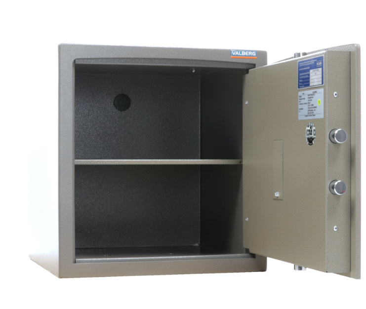 Сейф зламостійкий (460*440*380мм.) електроний кодовий замок, 1 полиця, 1 клас, ASК-46 EL, коричн. Valberg - фото 4