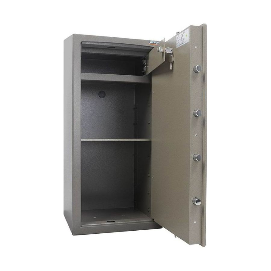 Сейф зламостійкий (900*440*380мм.) ключовий замок, 1 полиця, кас/відділення, 1 клас, ASК-90T, сірий Valberg - фото 4