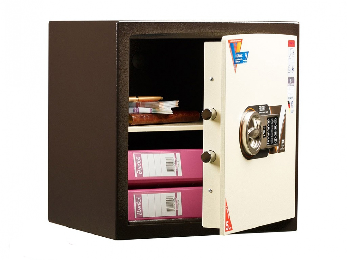 Сейф взломостойкий (460*440*380мм.) электонный кодовый замок, 1 полка, 1 класс, ASК-46 EL new, темно Valberg - фото 6