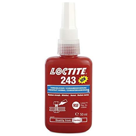 Фиксатор резьбы средней силы, анаэробный, Loctite 243, 50мл. Loctite - фото 1