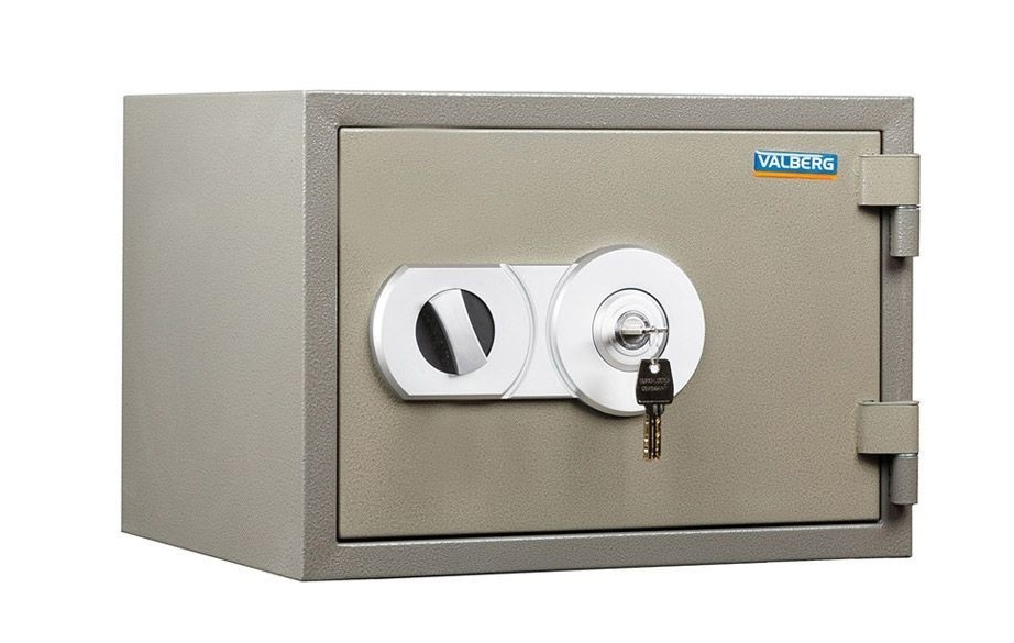 Сейф вогнетривкий (300*405*355), ключовий замок, FRS-30 KL, коричн. Valberg - фото 5