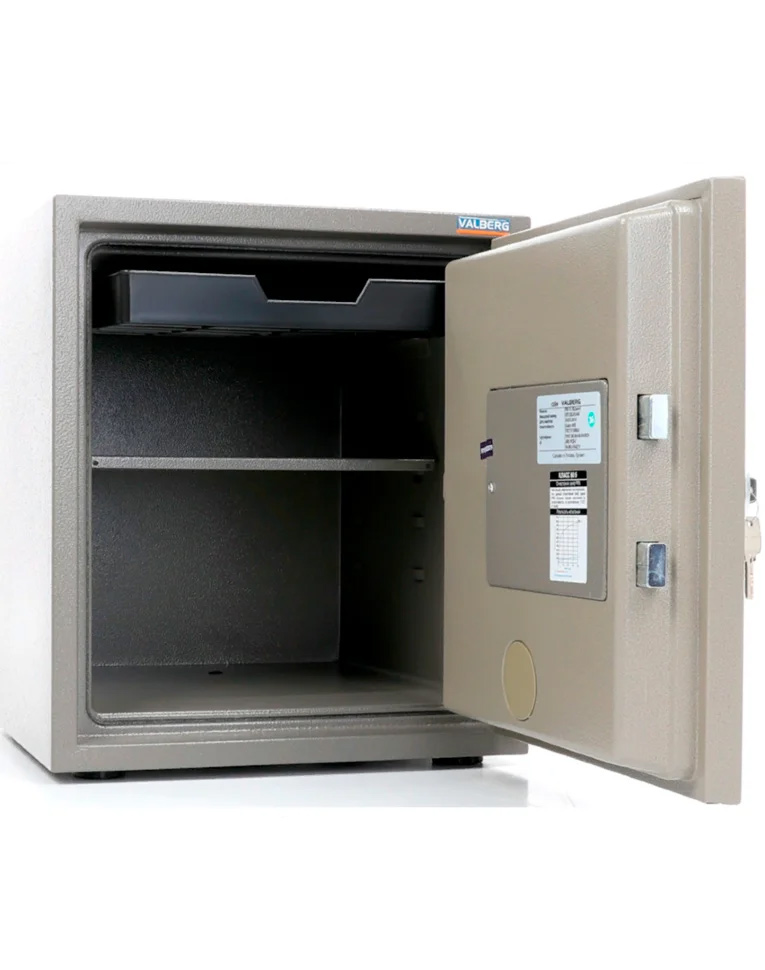 Сейф огнестойкий (490*430*430мм.) элек/код.+ ключевой замок, 1 полка.  FRS-51 EL, коричн. Valberg - фото 3