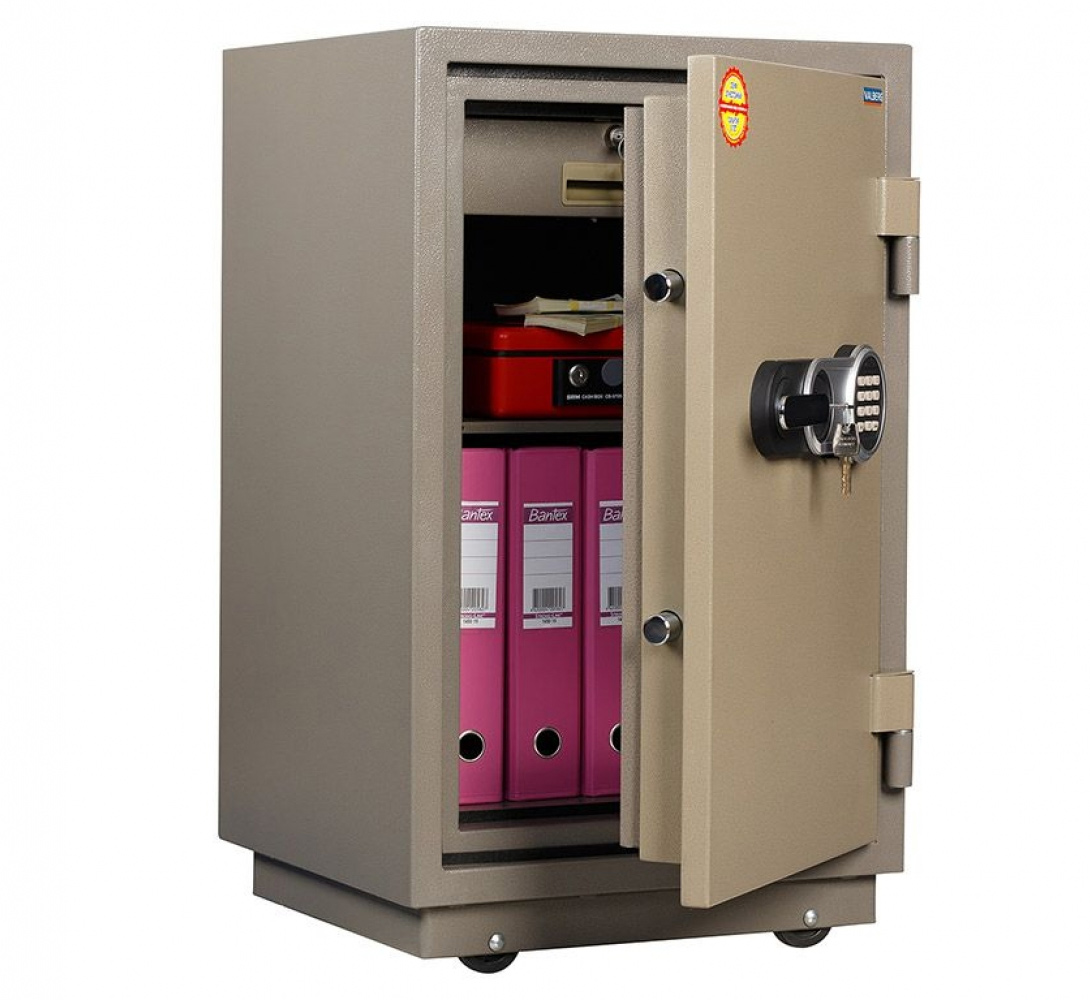 Сейф вогнестійкий (811*485*450), елек/код.+ ключовий замок, 1 полиця, касове відділеня FRS-75 EL, ко Valberg - фото 3